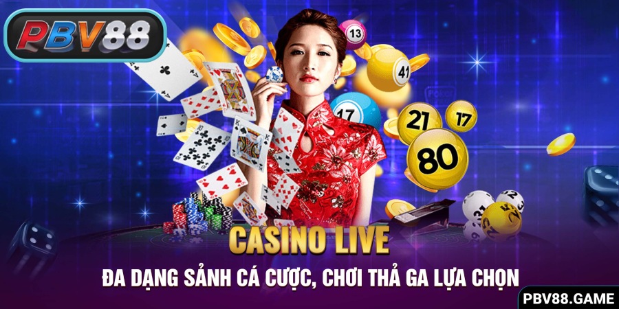 Casino trực truyến tại PBV88