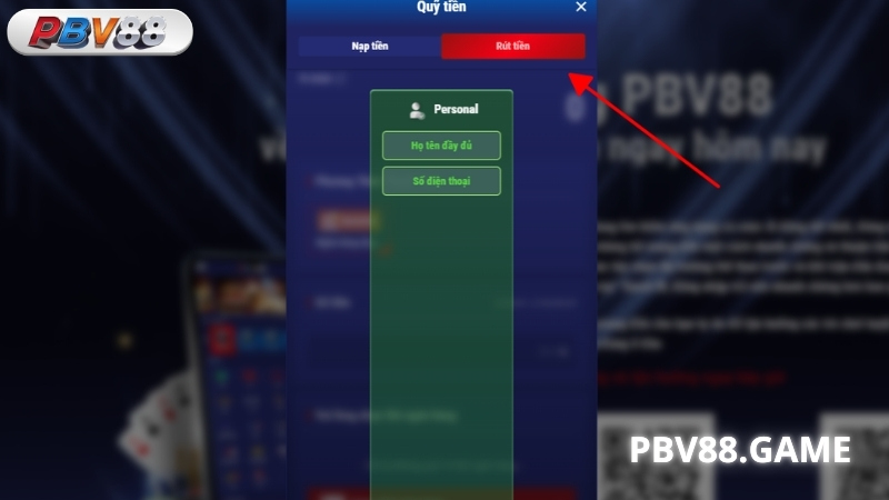 Hướng dẫn rút tiền PBV88 đơn giản nhất dành cho hội viên