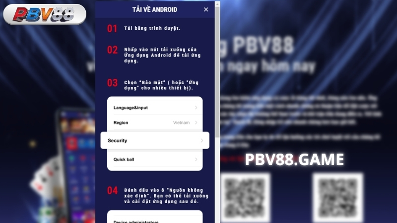 Hướng dẫn tải app PBV88 đơn giản cho Android và IOS
